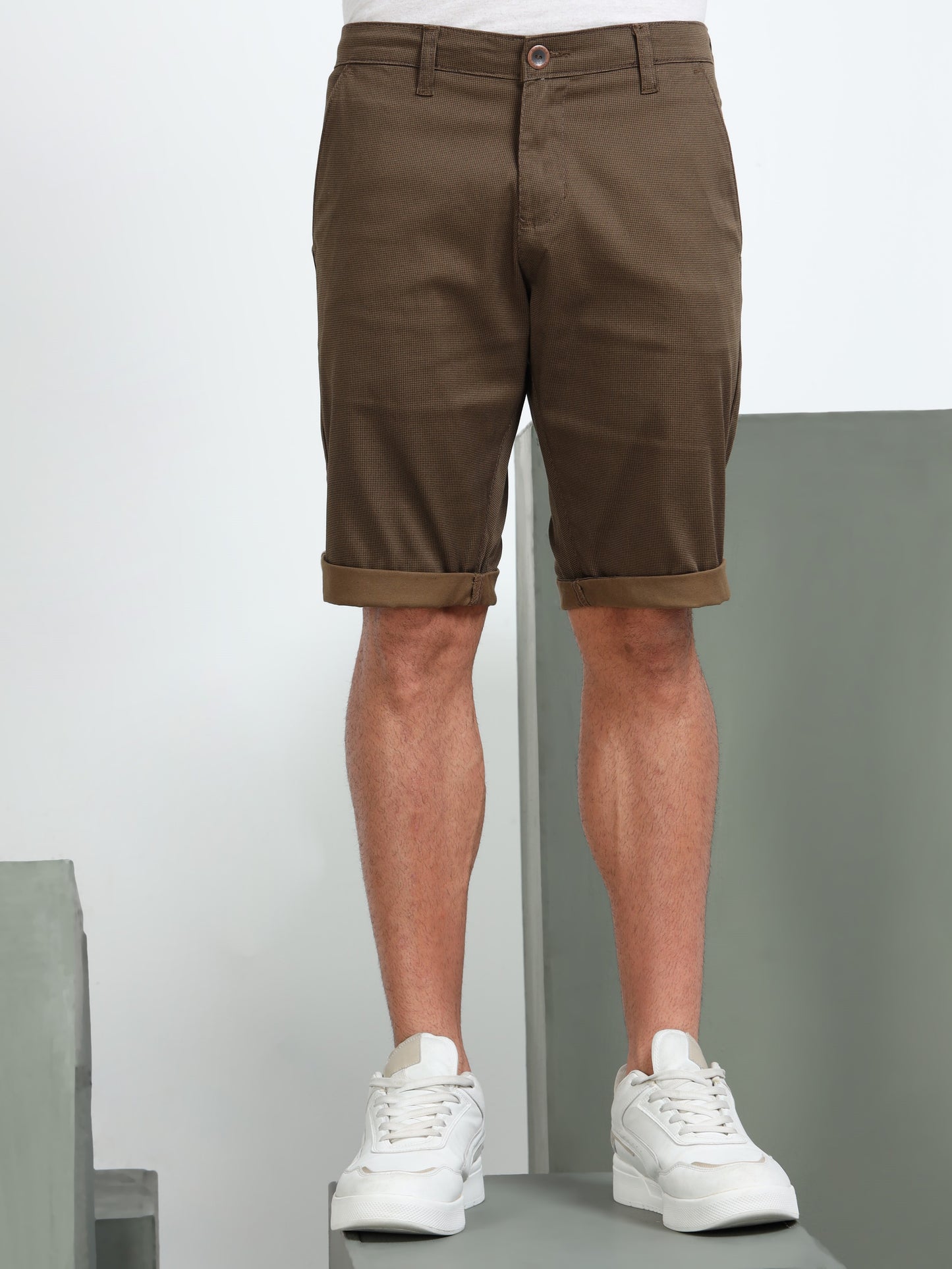 Men Brown Regular Shorts