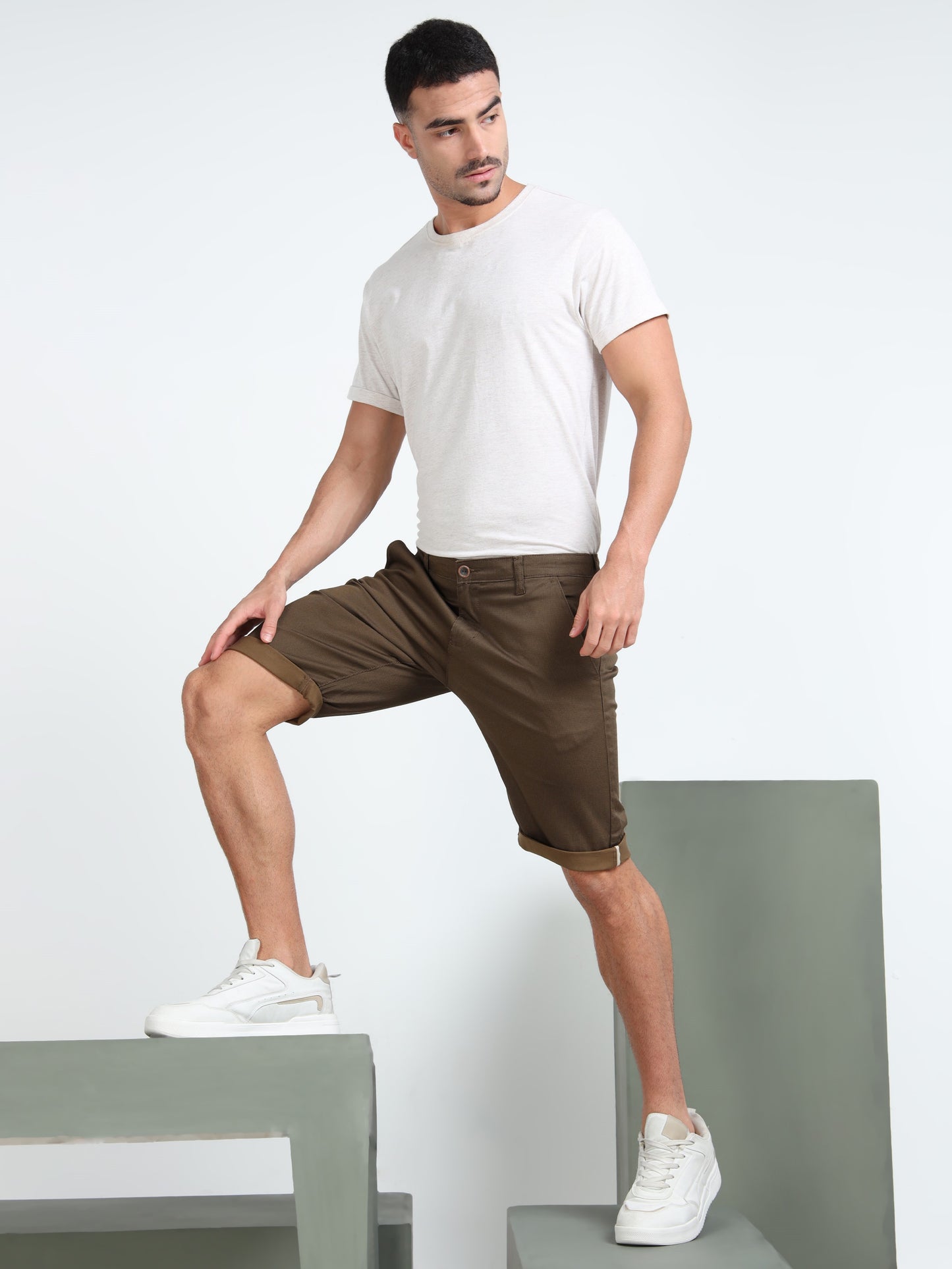 Men Brown Regular Shorts