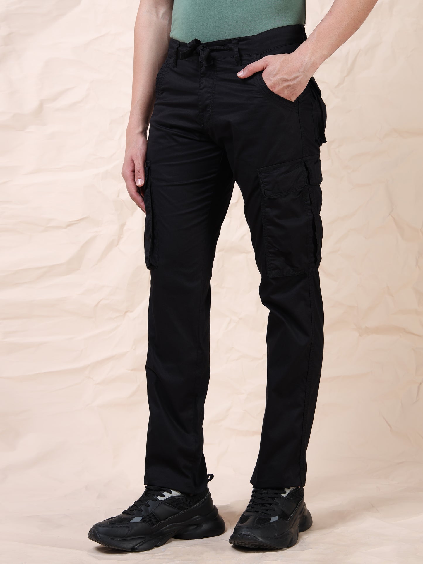 Men's Black Cargo Pants