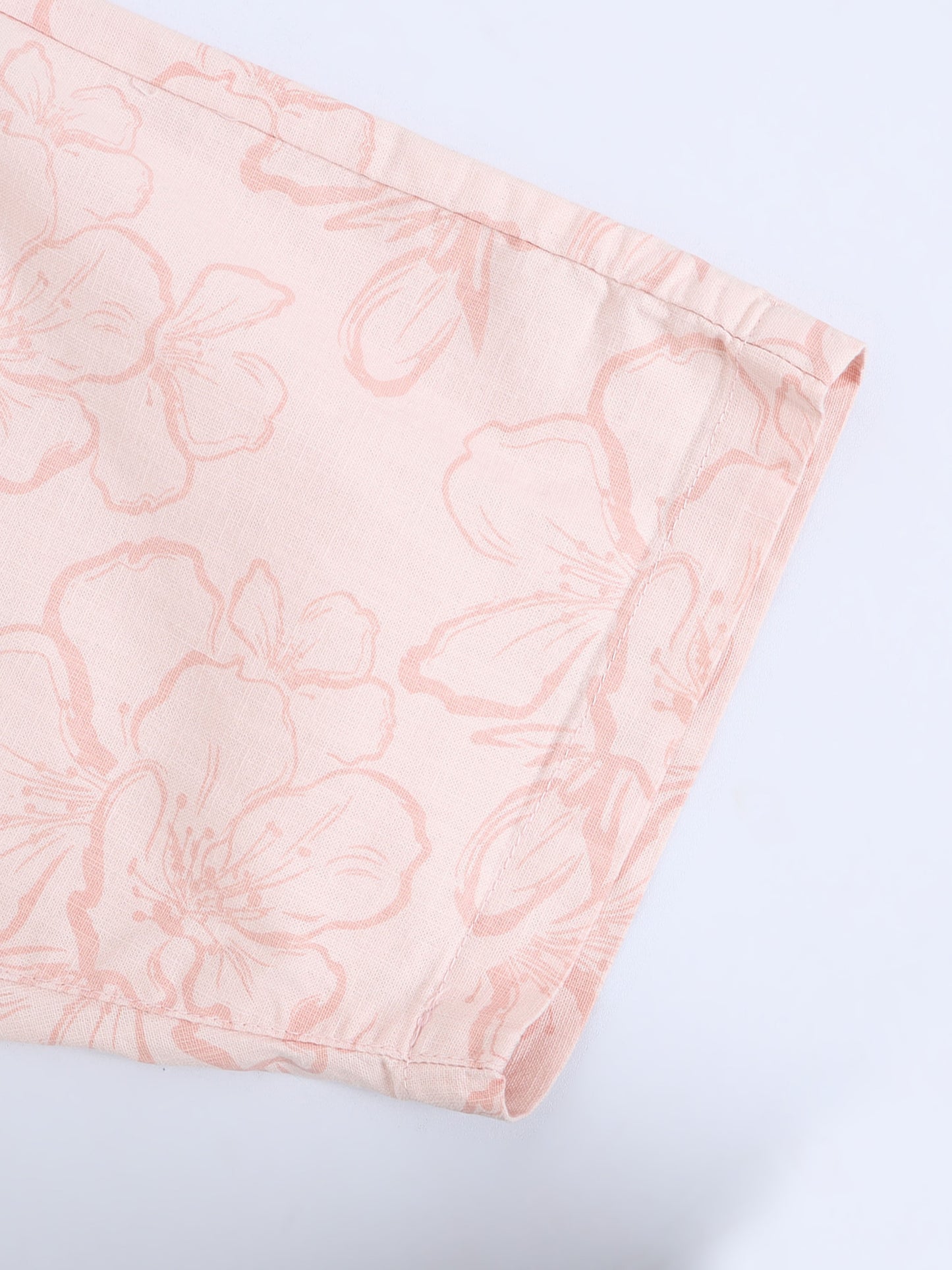 Cotton Lycra Casual Light Pink Printed Shorts