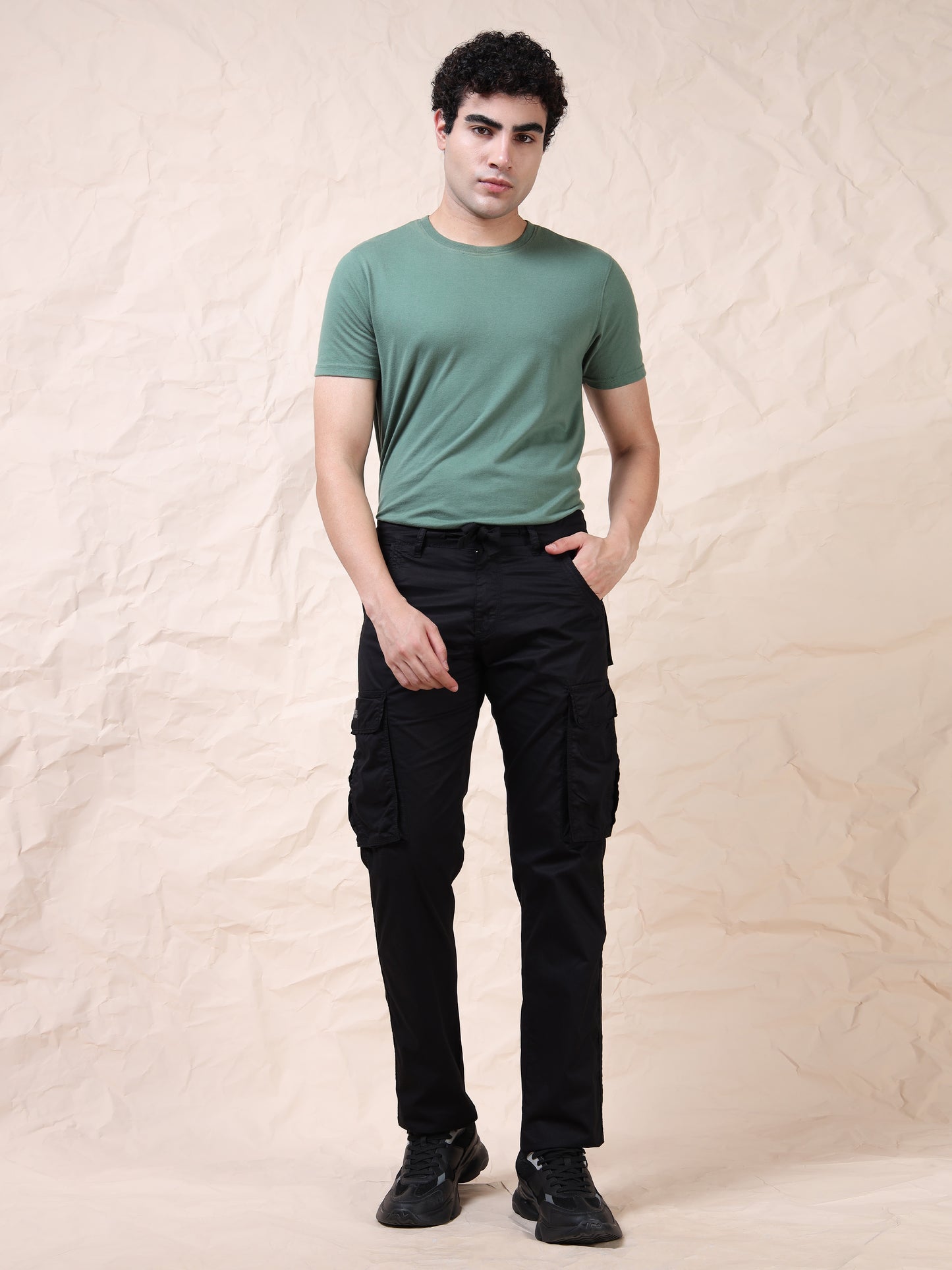 Men's Black Cargo Pants