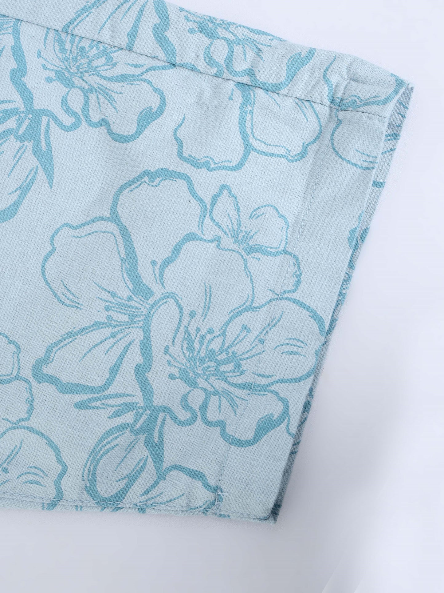Cotton Lycra Casual Sky Printed Shorts