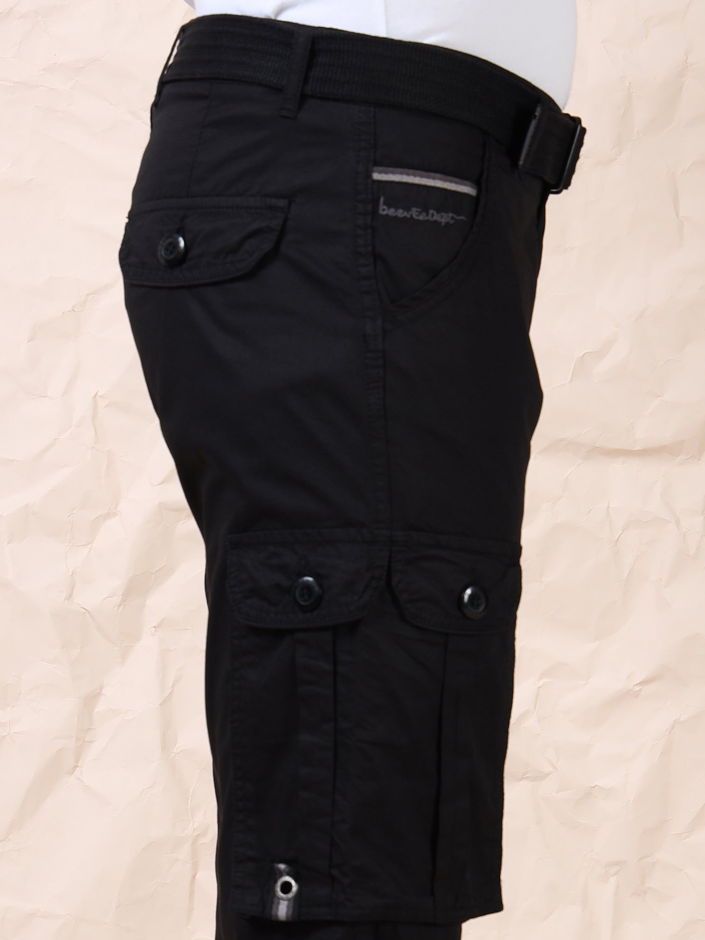 Men's Black Cargo Pants