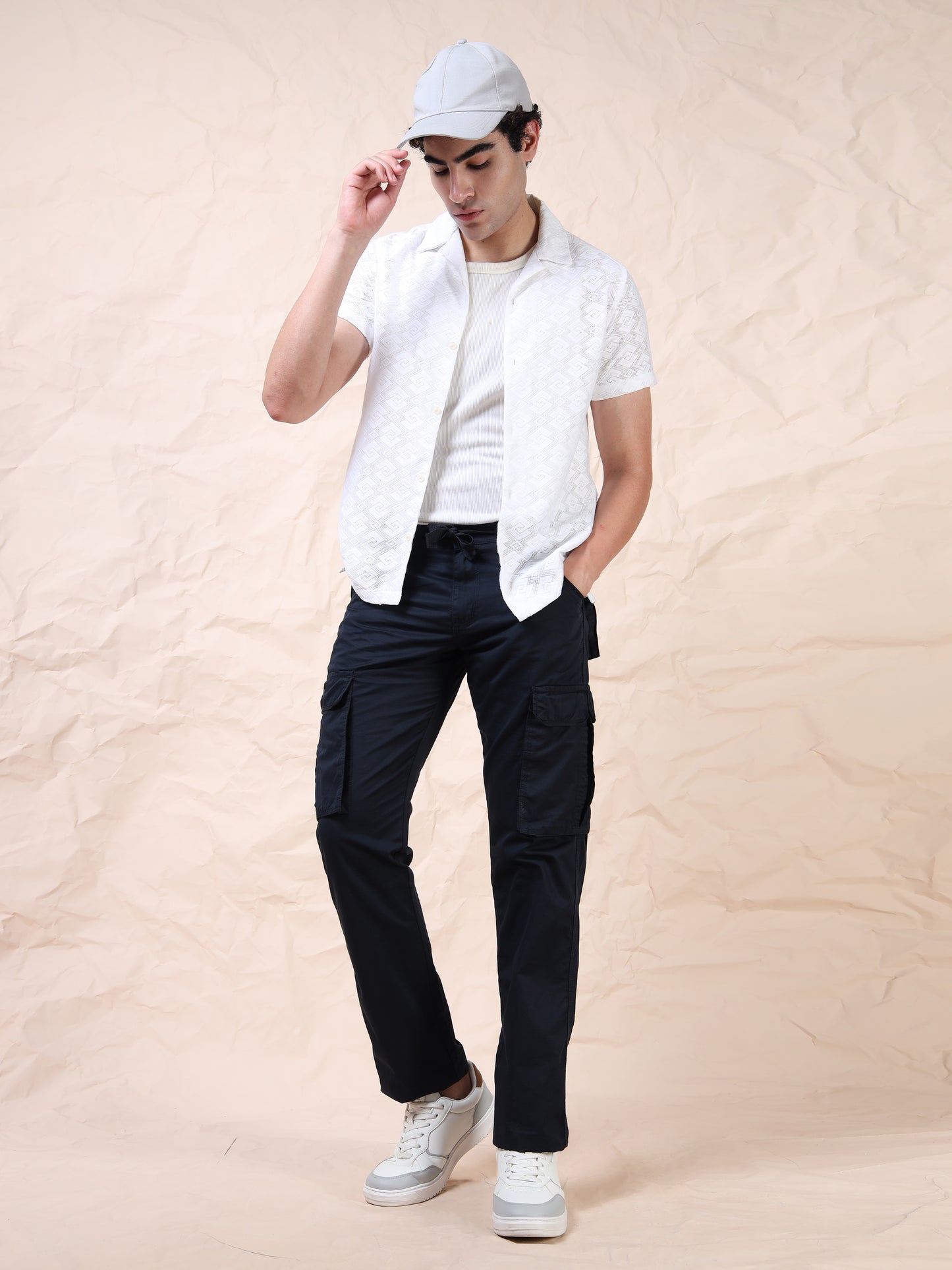 Men's Navy Cargo Pants