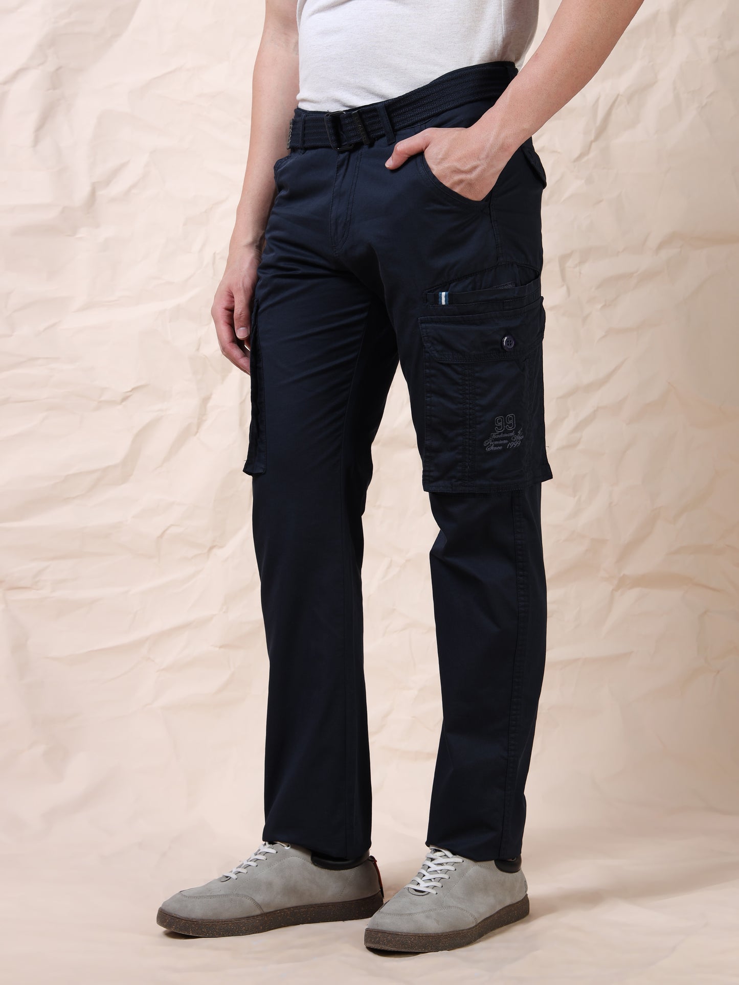 Men's Navy Cargo Pants