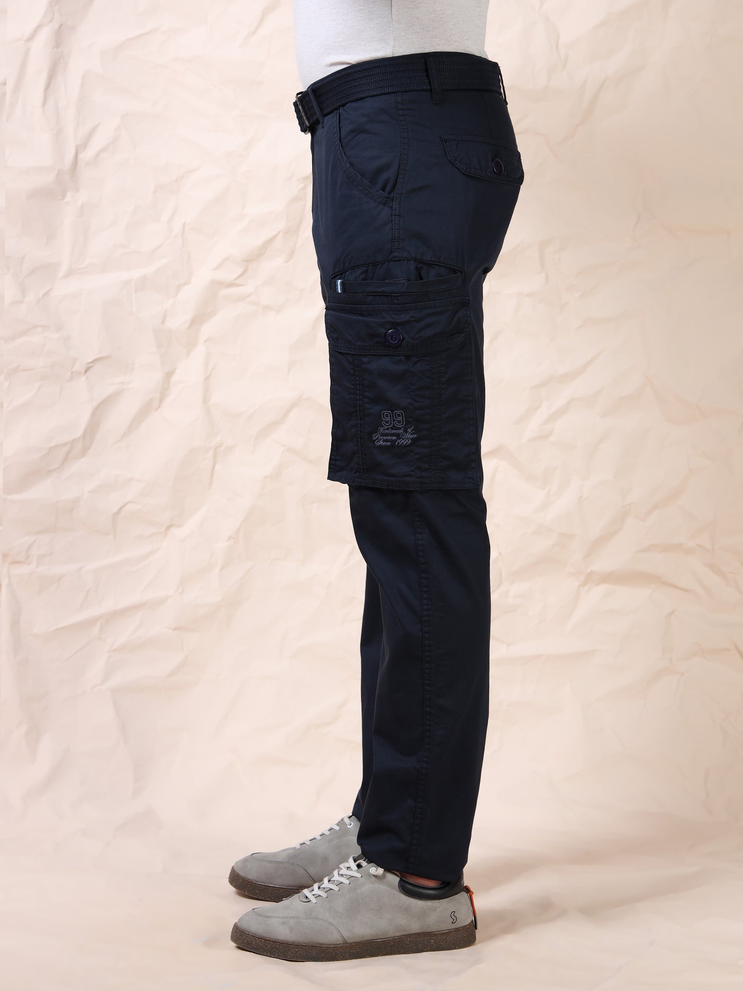Men's Navy Cargo Pants