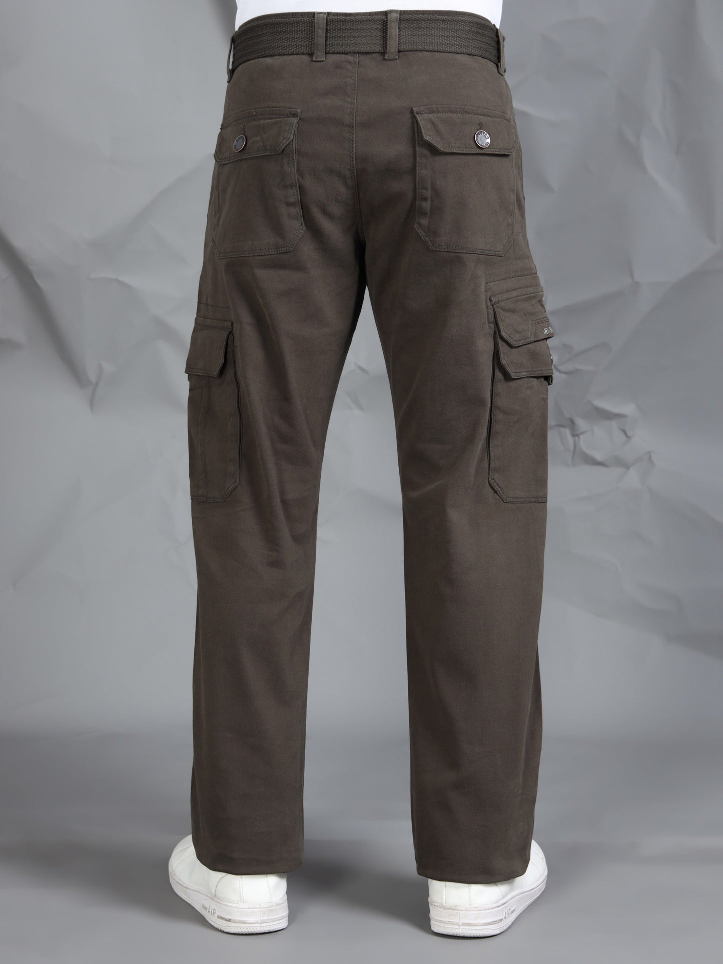 Men Olive Cargo Pants