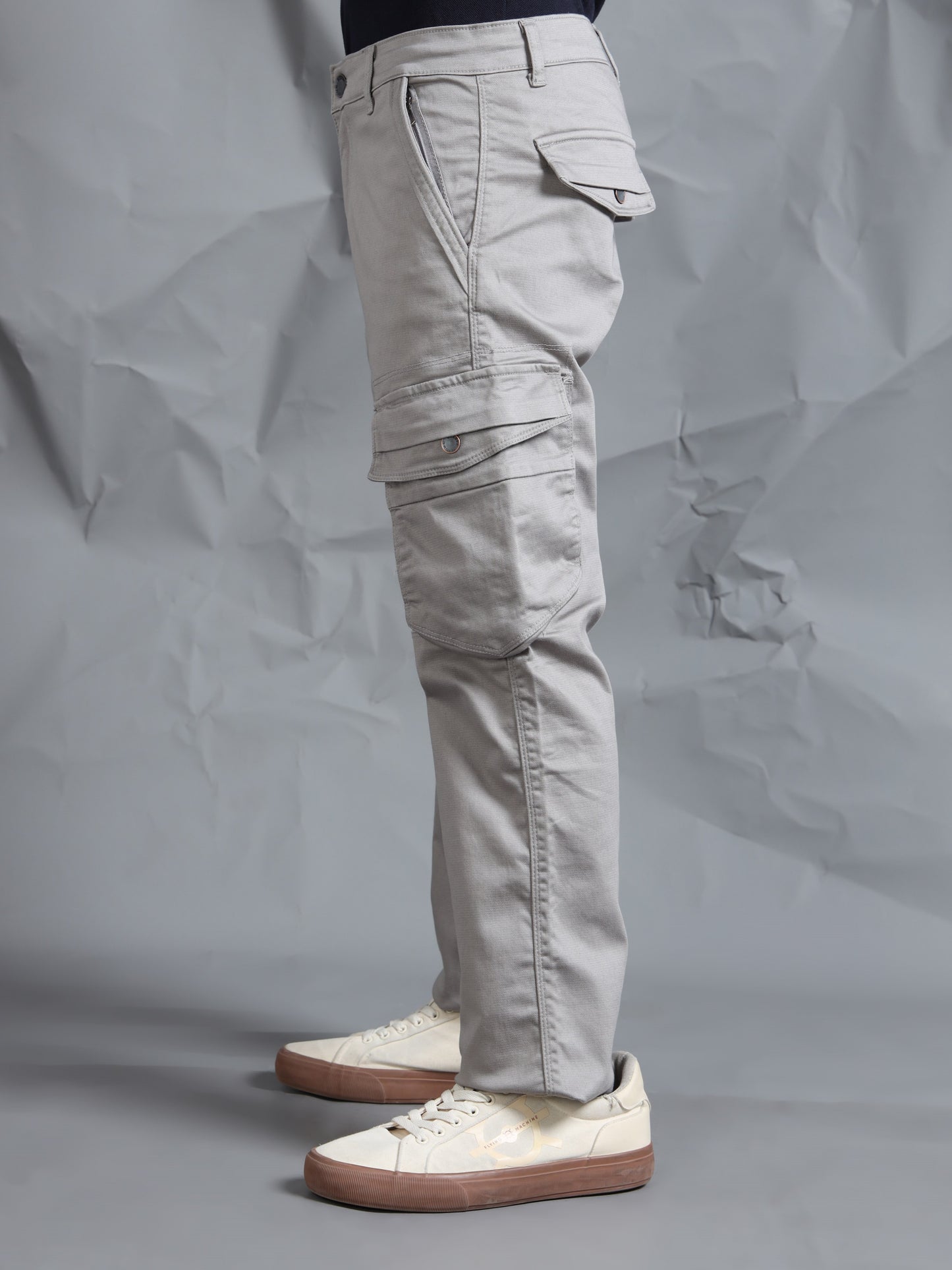Men Stone Color Cargo Pants