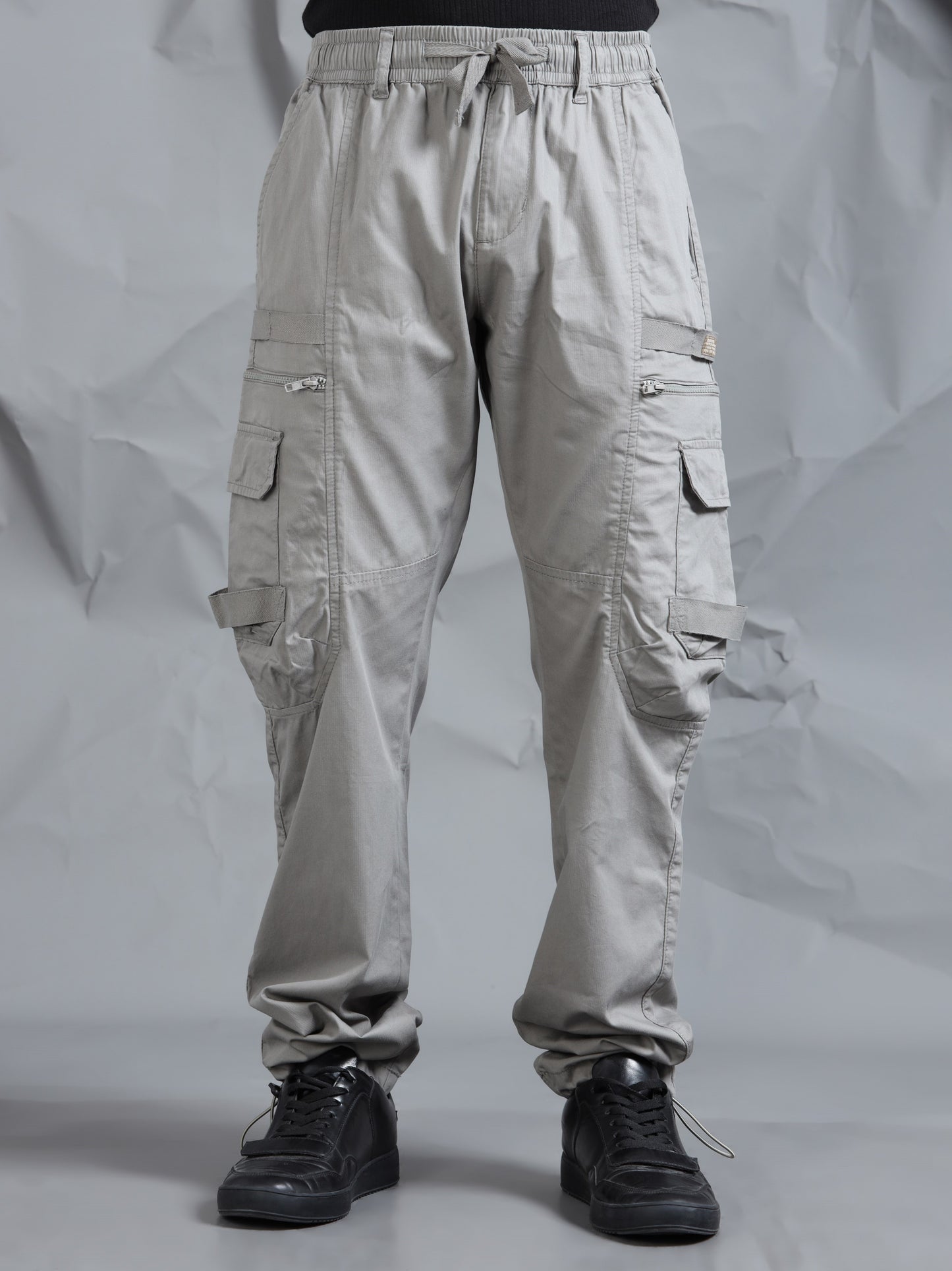 Cotton Blend  Cement Cargo Pant with 6 Pockets