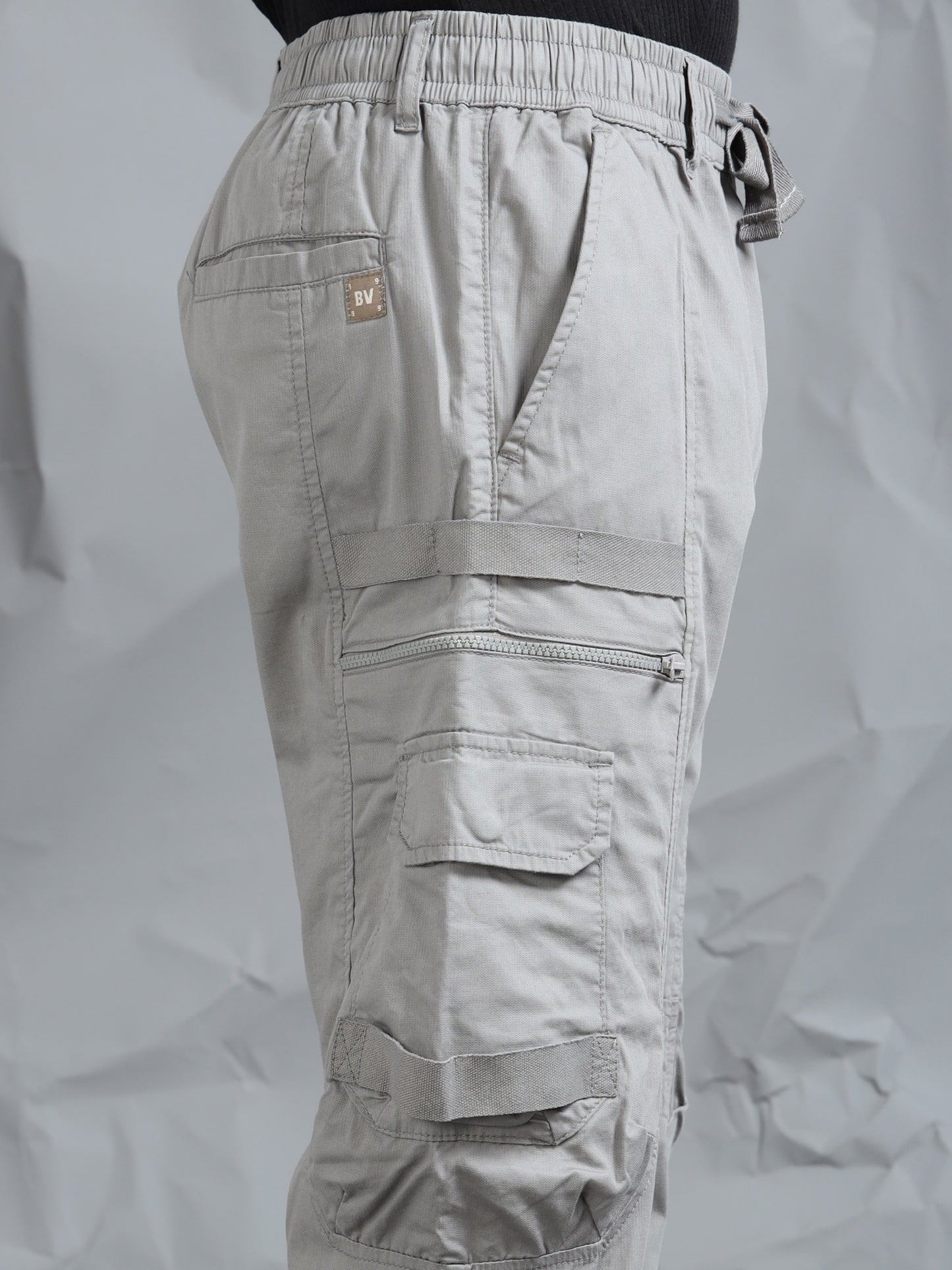 Cotton Blend  Cement Cargo Pant with 6 Pockets