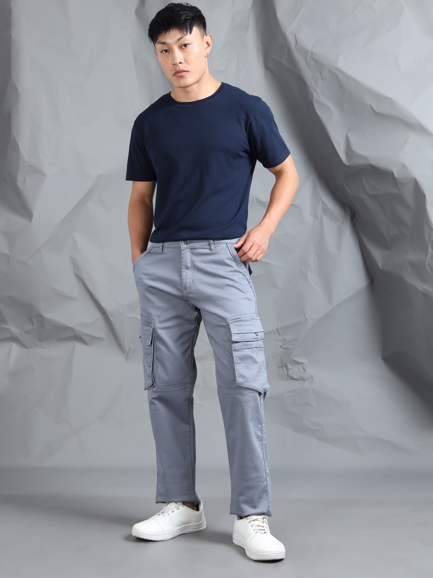 Men M Blue Cargo Pants