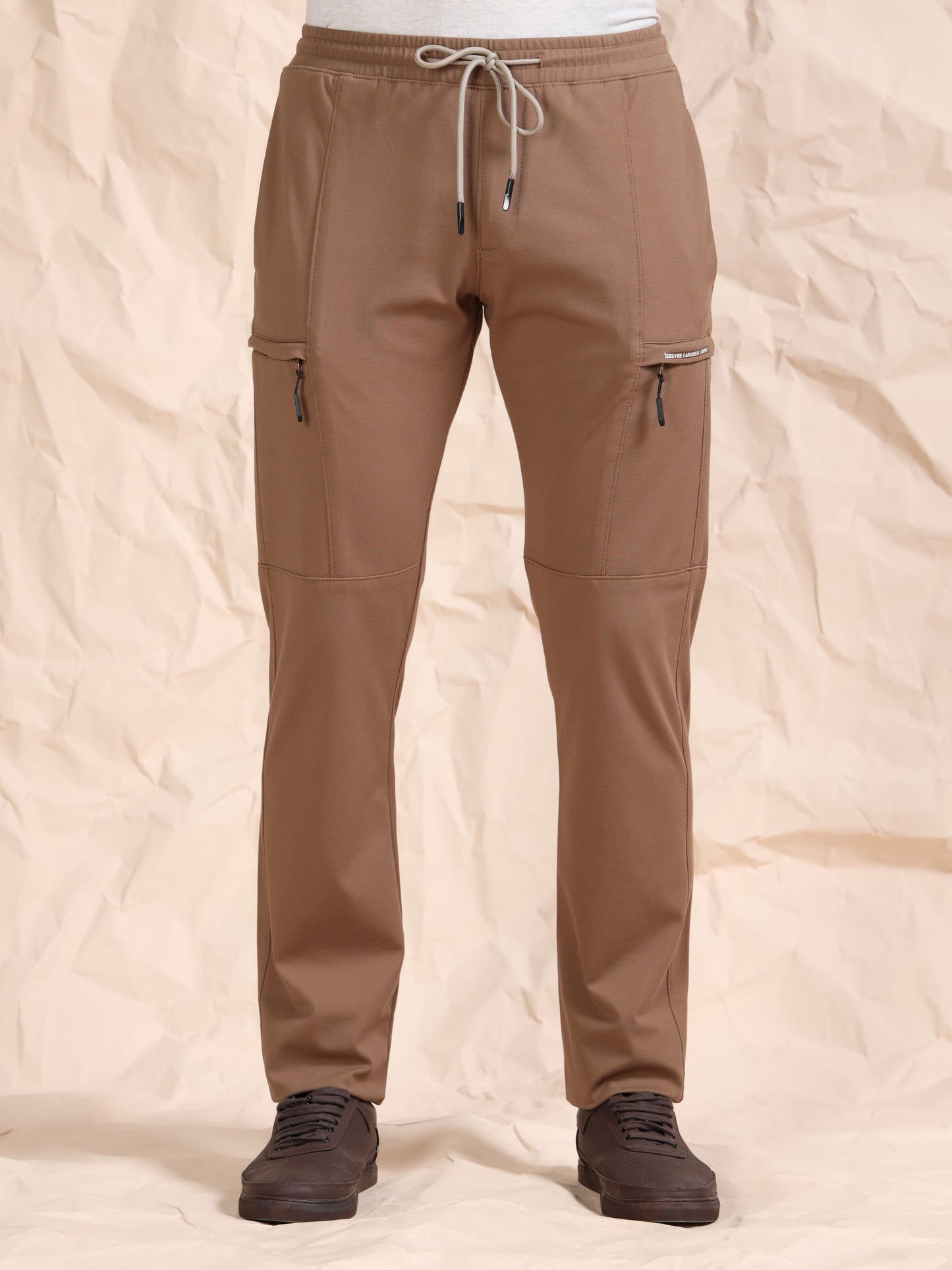 Stretchable Brown Track Pant