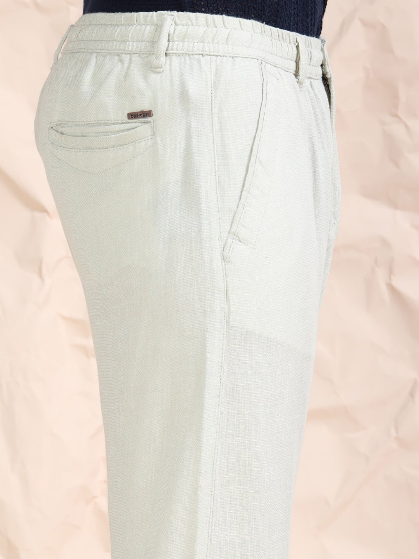 Pista Cotton Linen Solid Mid Rise Pyjama