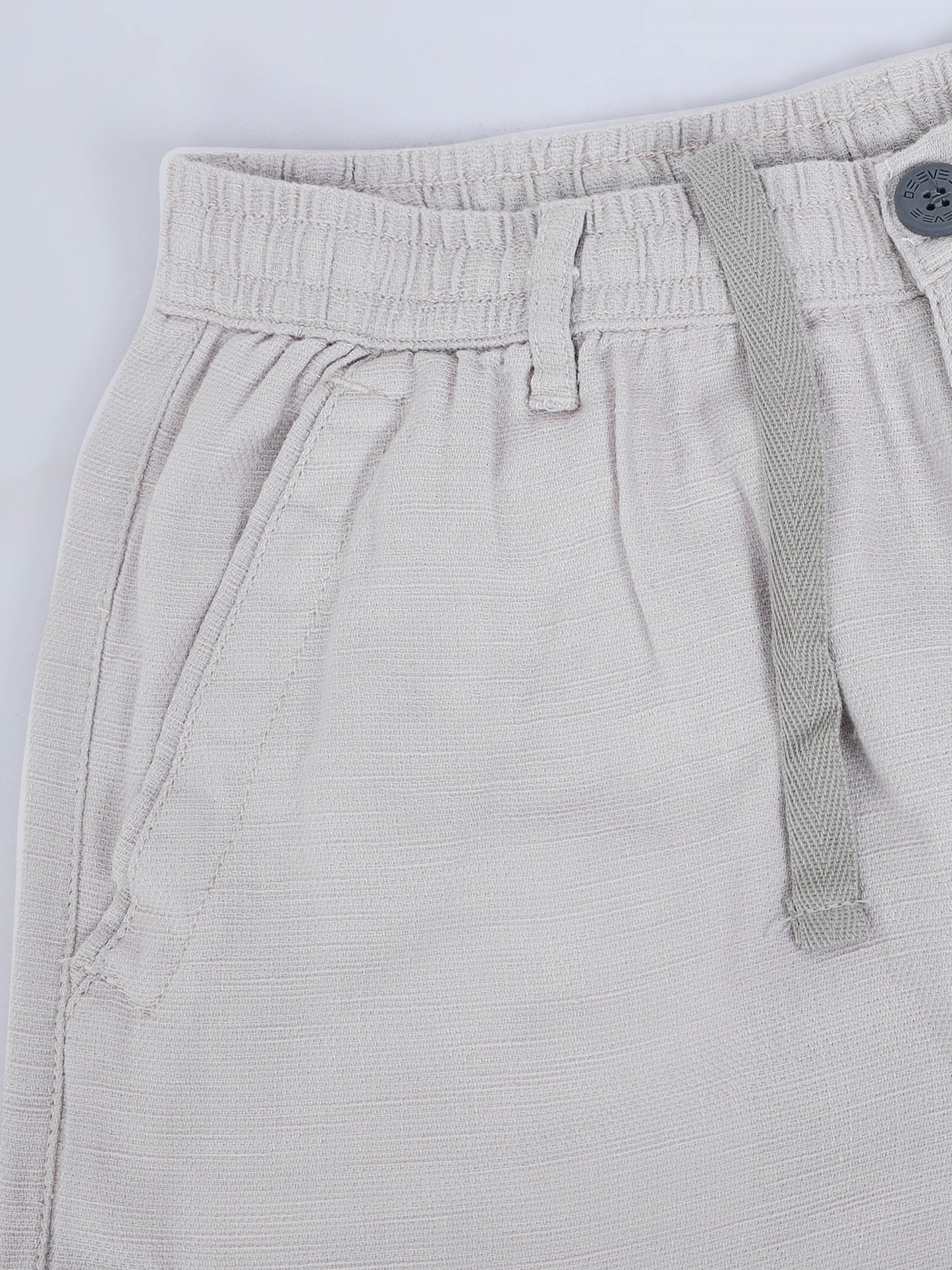 Stone Cotton Linen Solid Mid Rise Pyjama