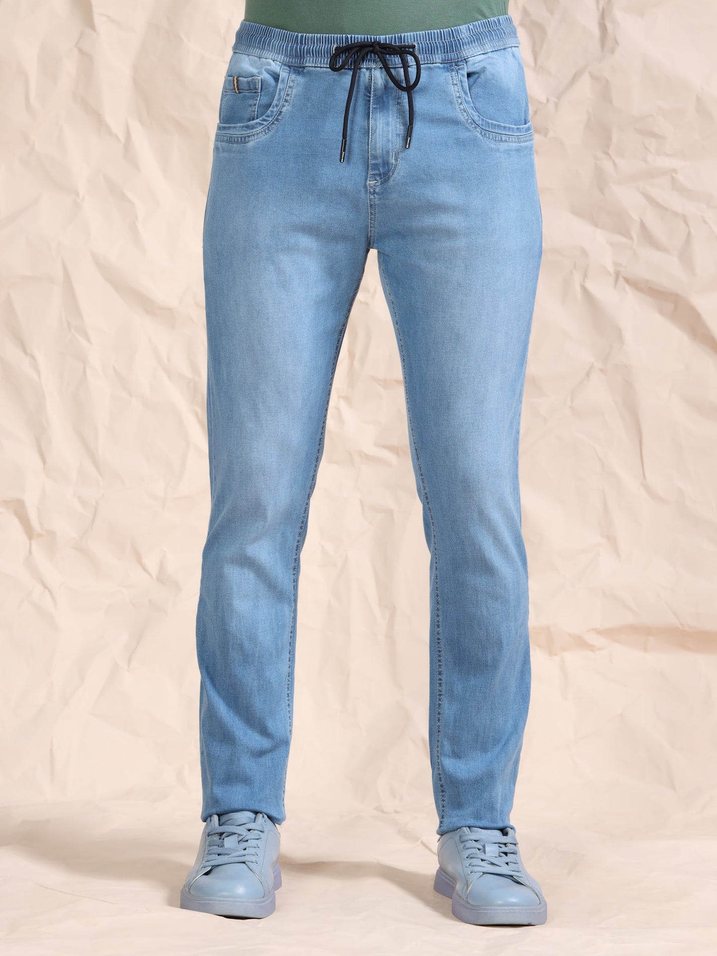 Stone Regular Fit Cotton Lycra Solid Pyjama
