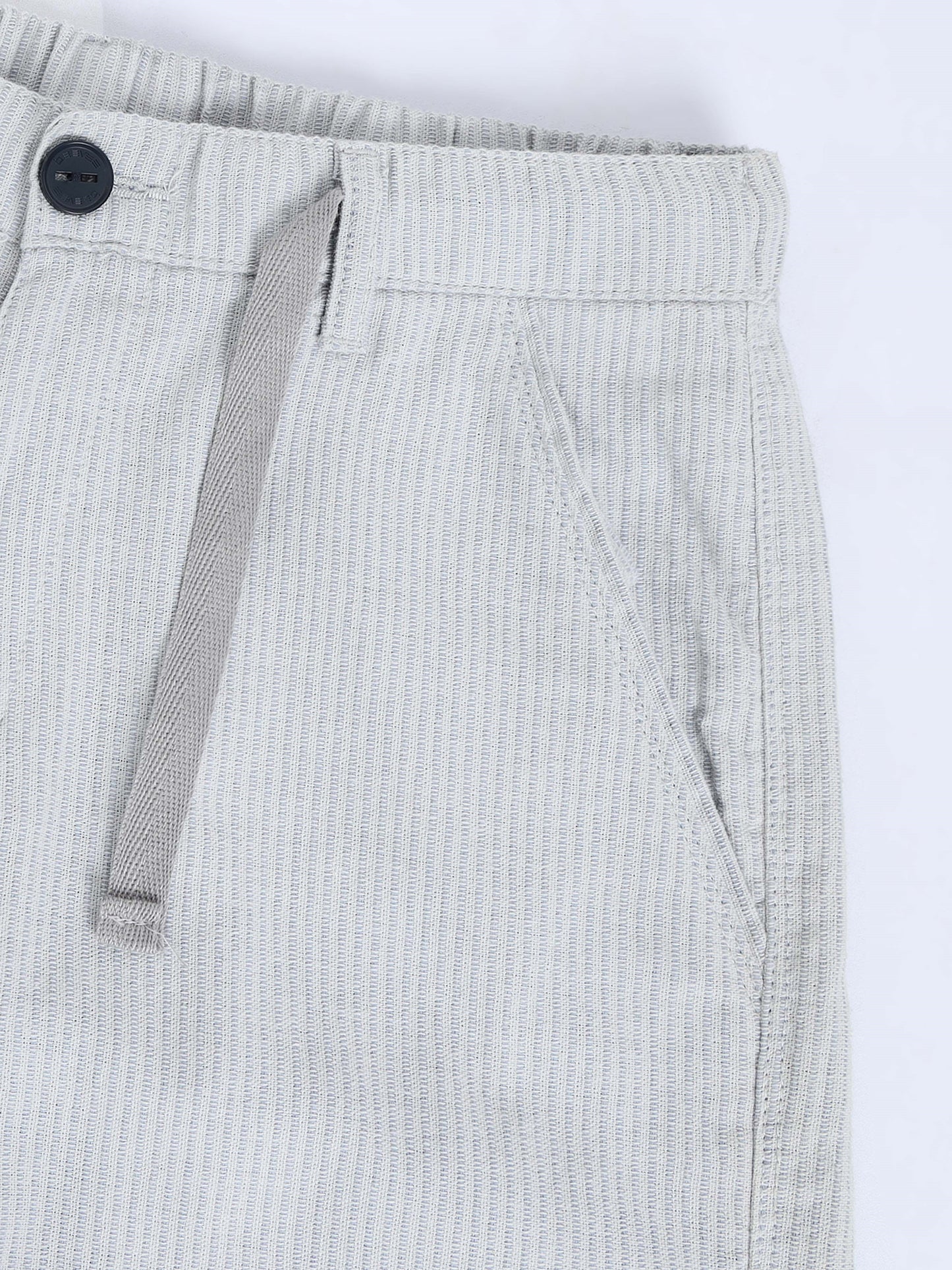 DK Grey Cotton Striped Mid Rise Pyjama