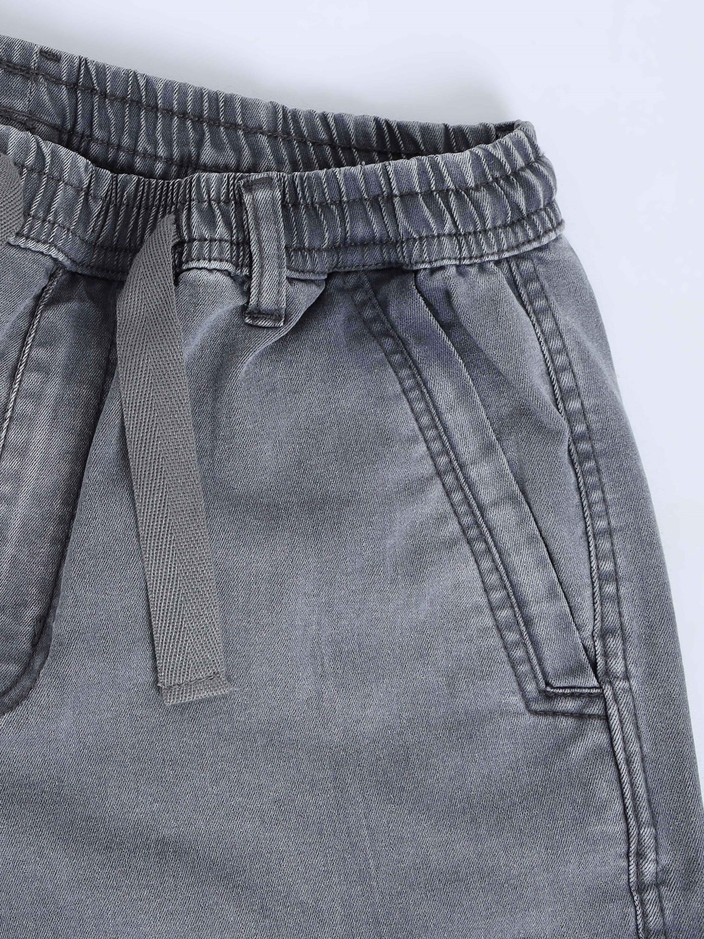 Grey  Solid Cotton Pyjama
