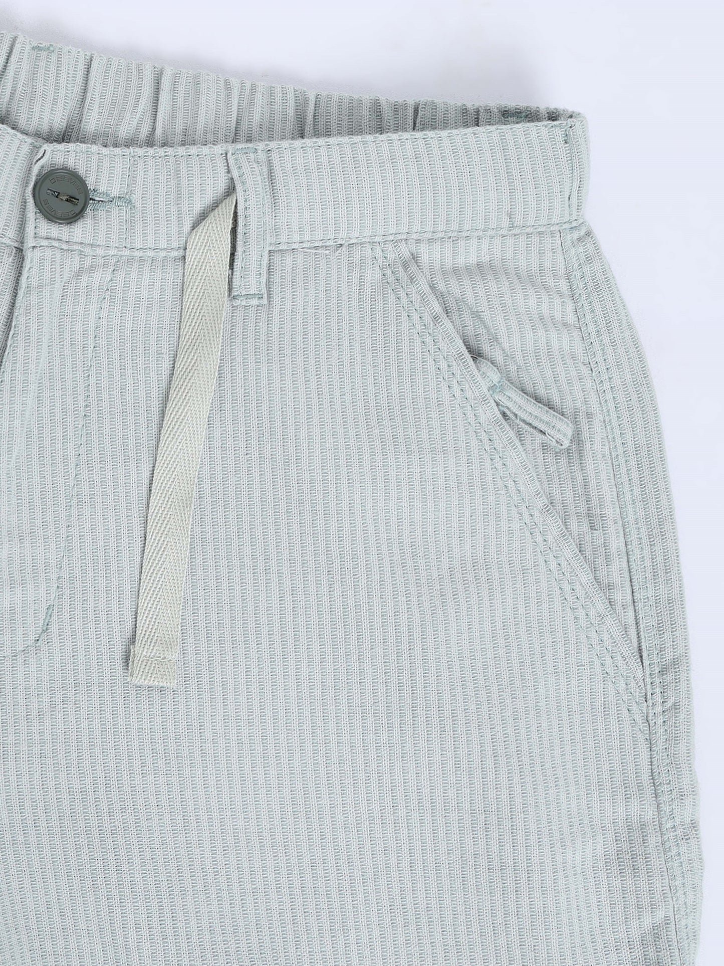 Green Cotton Striped Mid Rise Pyjama