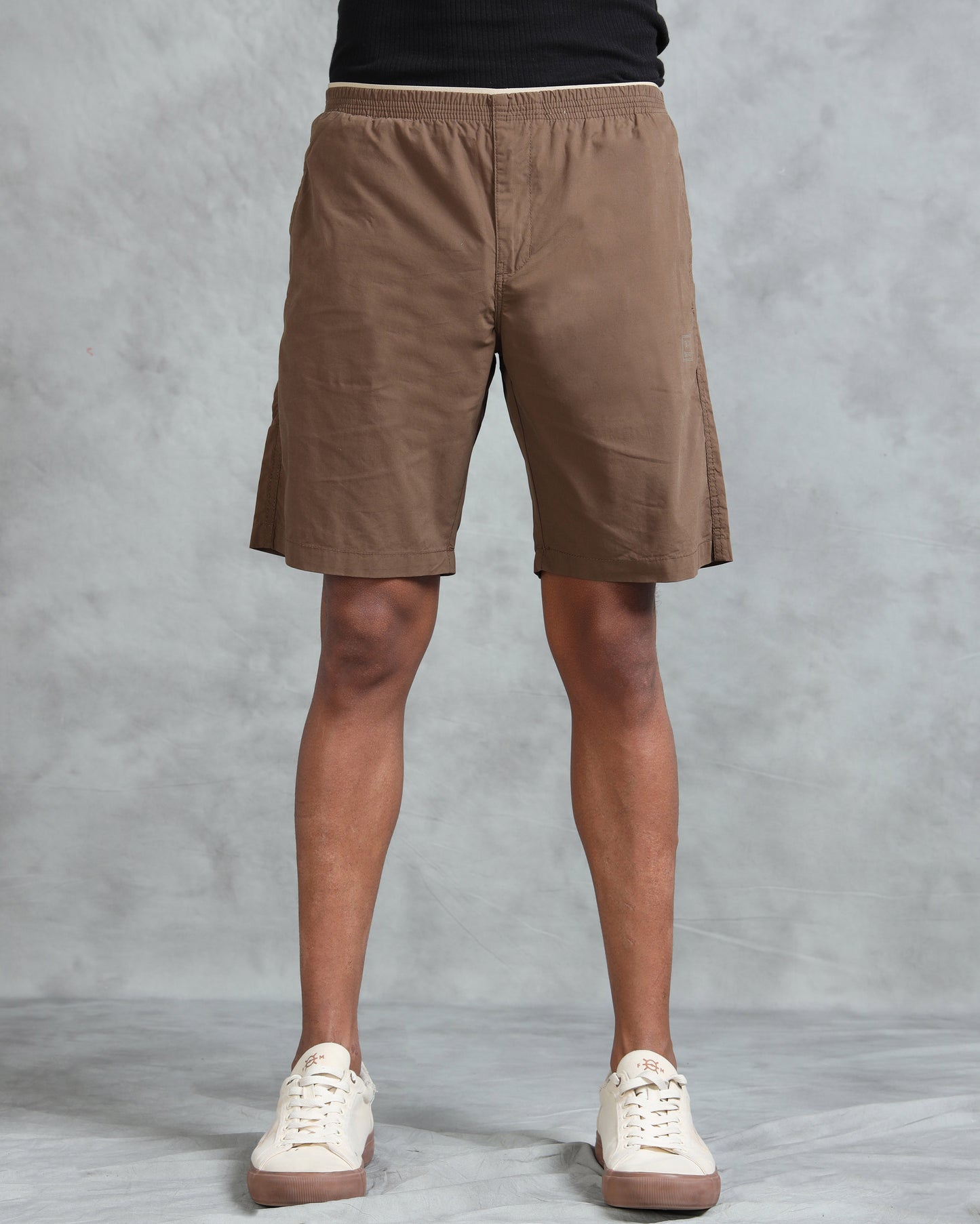 Solid Men Brown Regular Shorts
