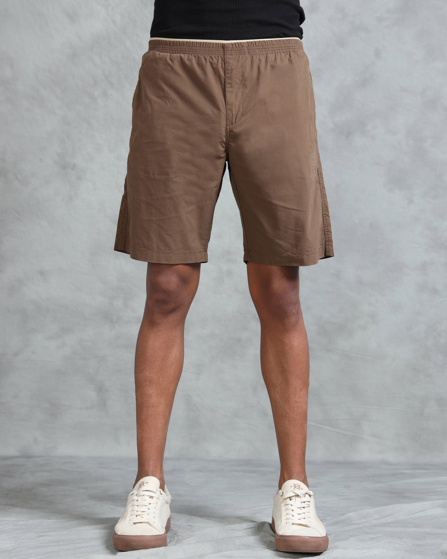 Solid Men Brown Regular Shorts