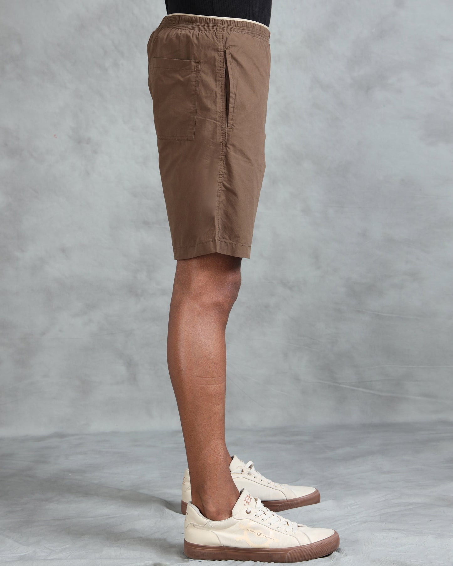 Solid Men Brown Regular Shorts