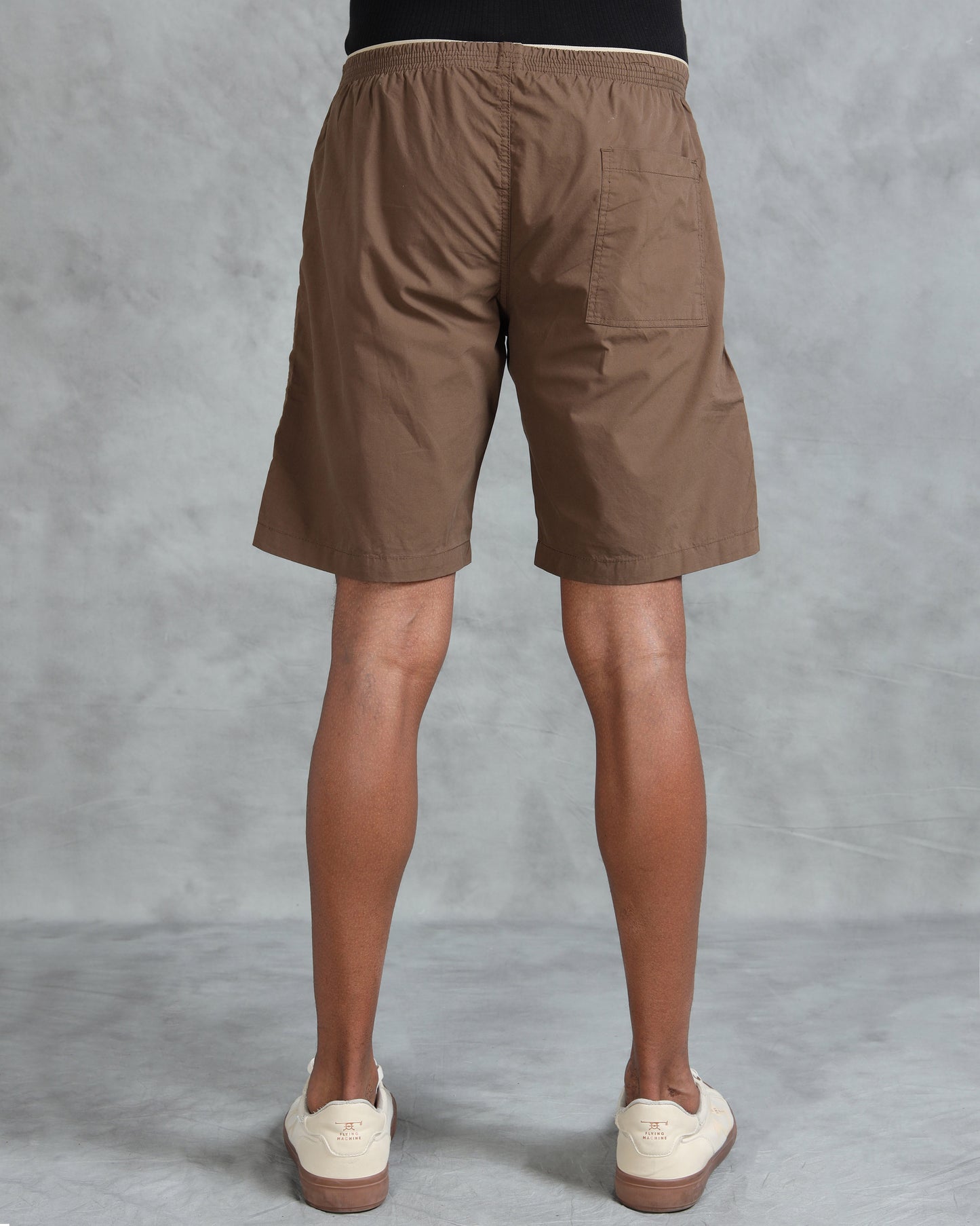 Solid Men Brown Regular Shorts
