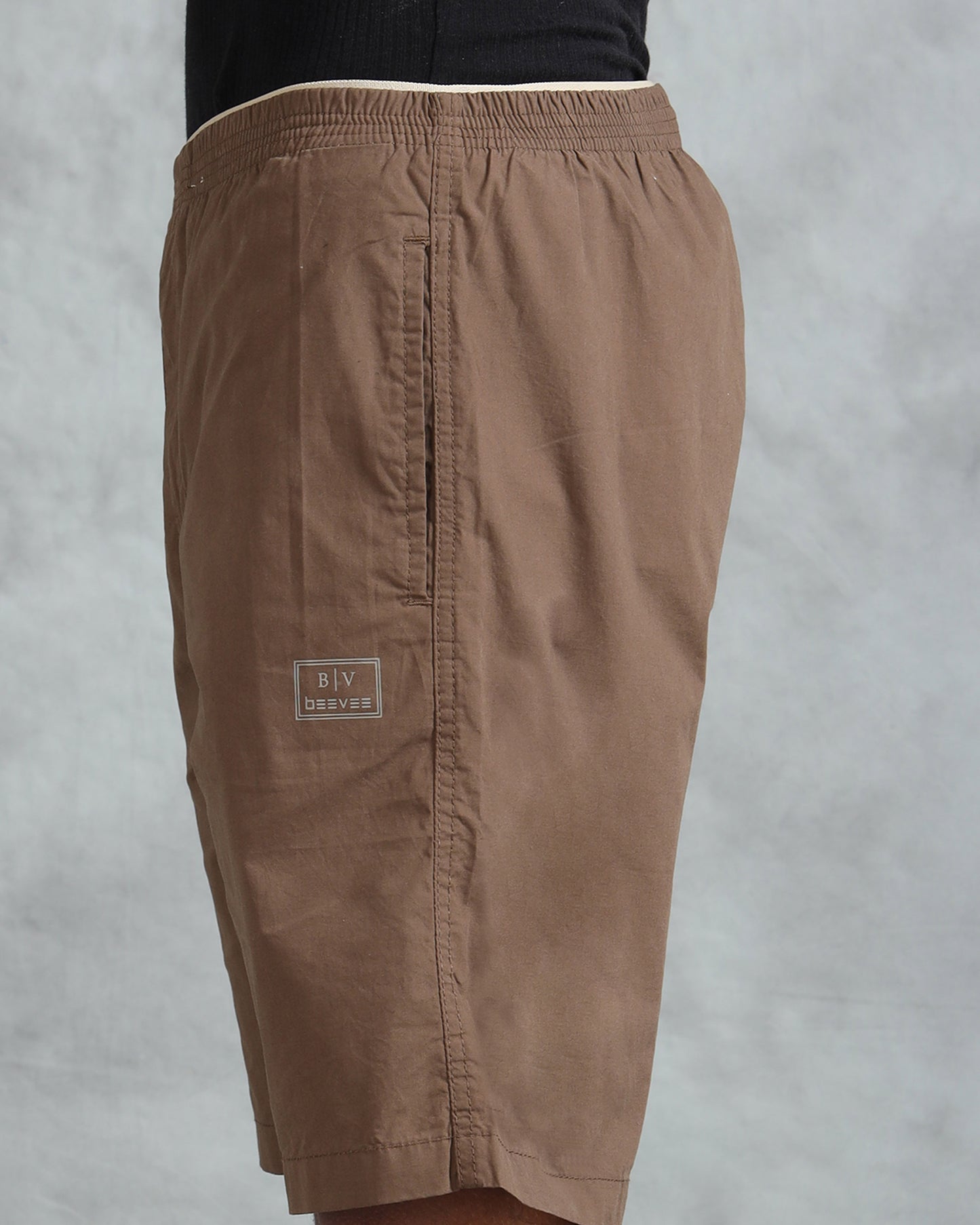 Solid Men Brown Regular Shorts
