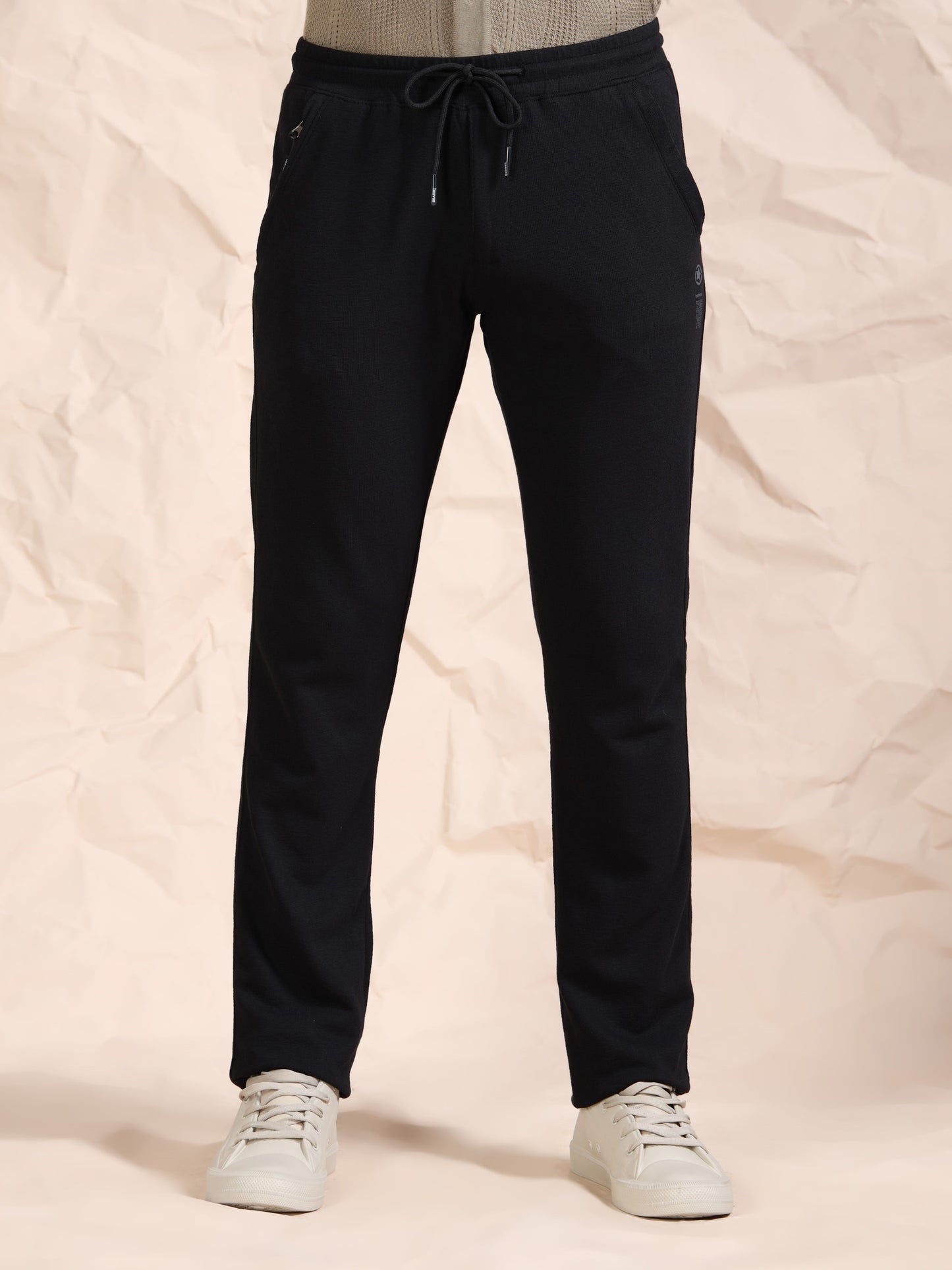 Stretchable Black Track Pant