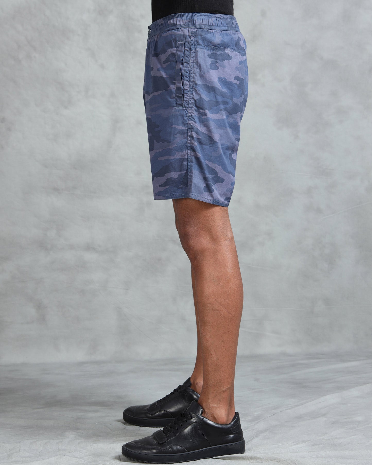 Men M Blue Military Camouflage Printed Shorts
