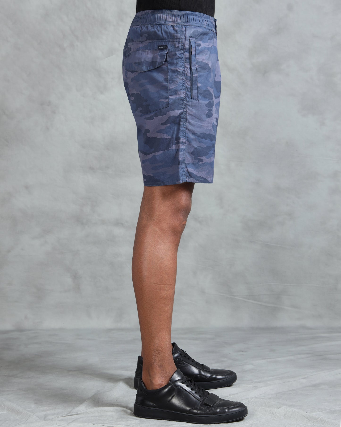 Men M Blue Military Camouflage Printed Shorts