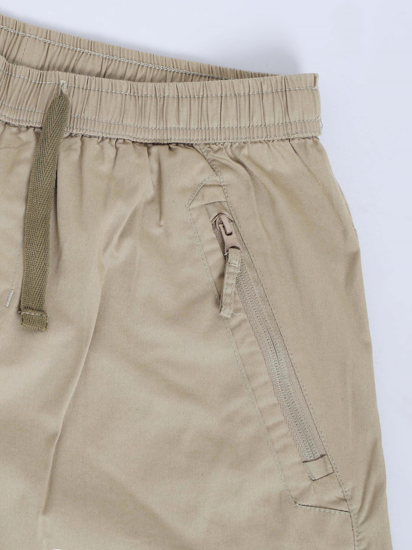 Olive Regular Fit Cotton Lycra Solid Pyjama