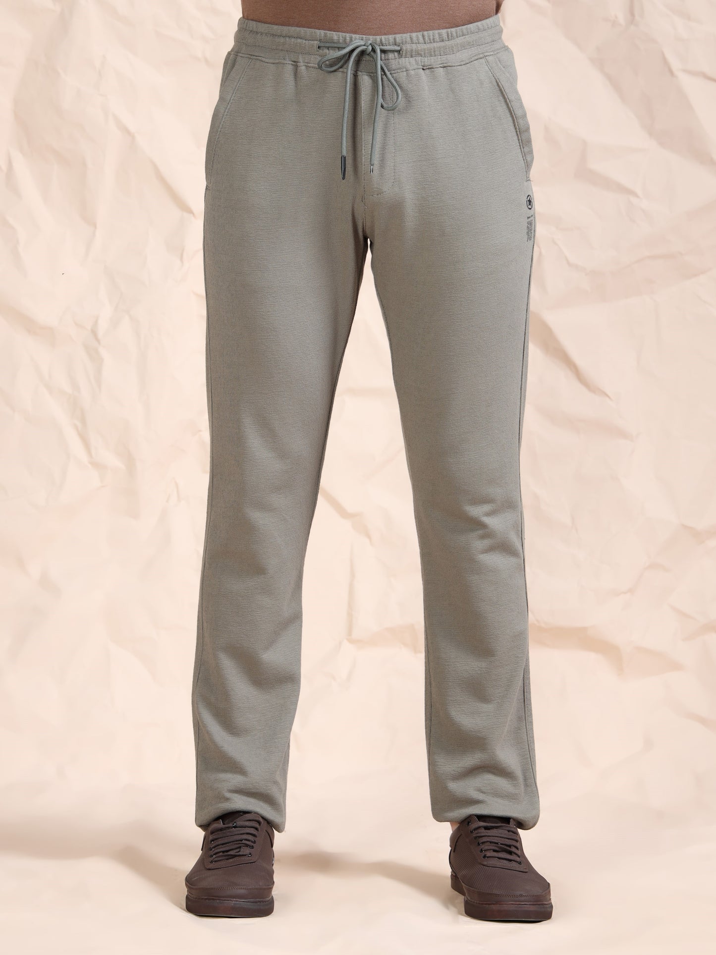 Stretchable Light Olive Track Pant