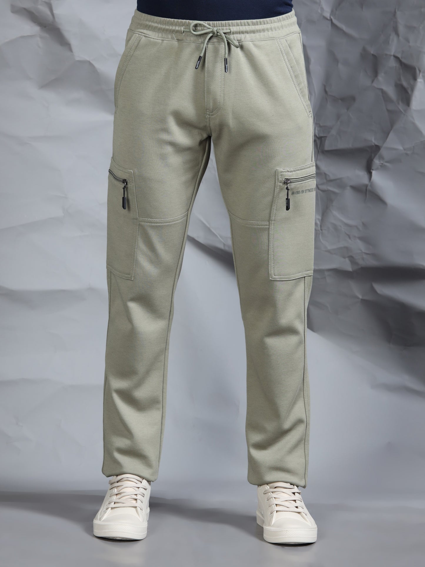 Stretchable Green Track Pant