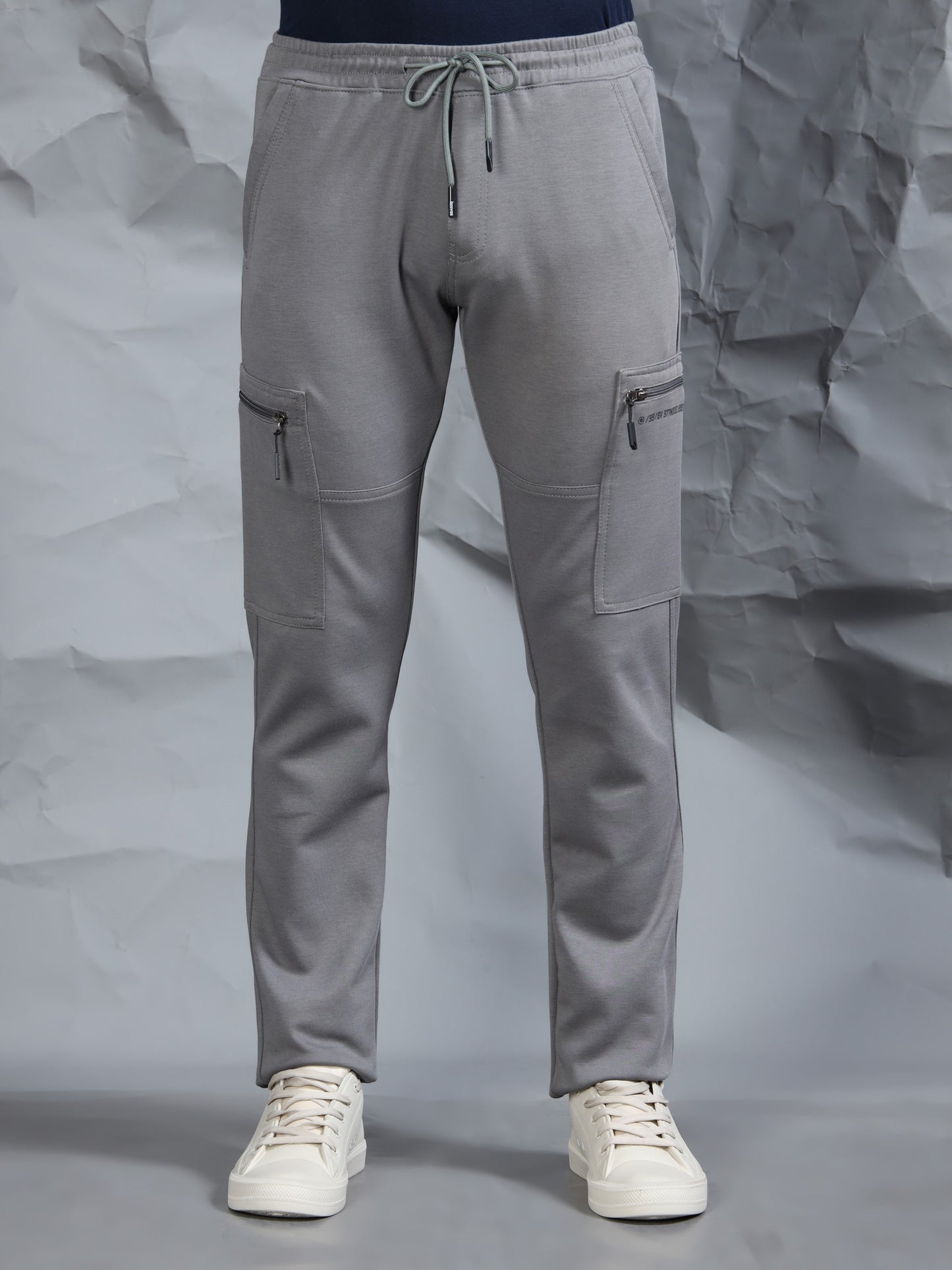 Stretchable Light Grey Track Pant