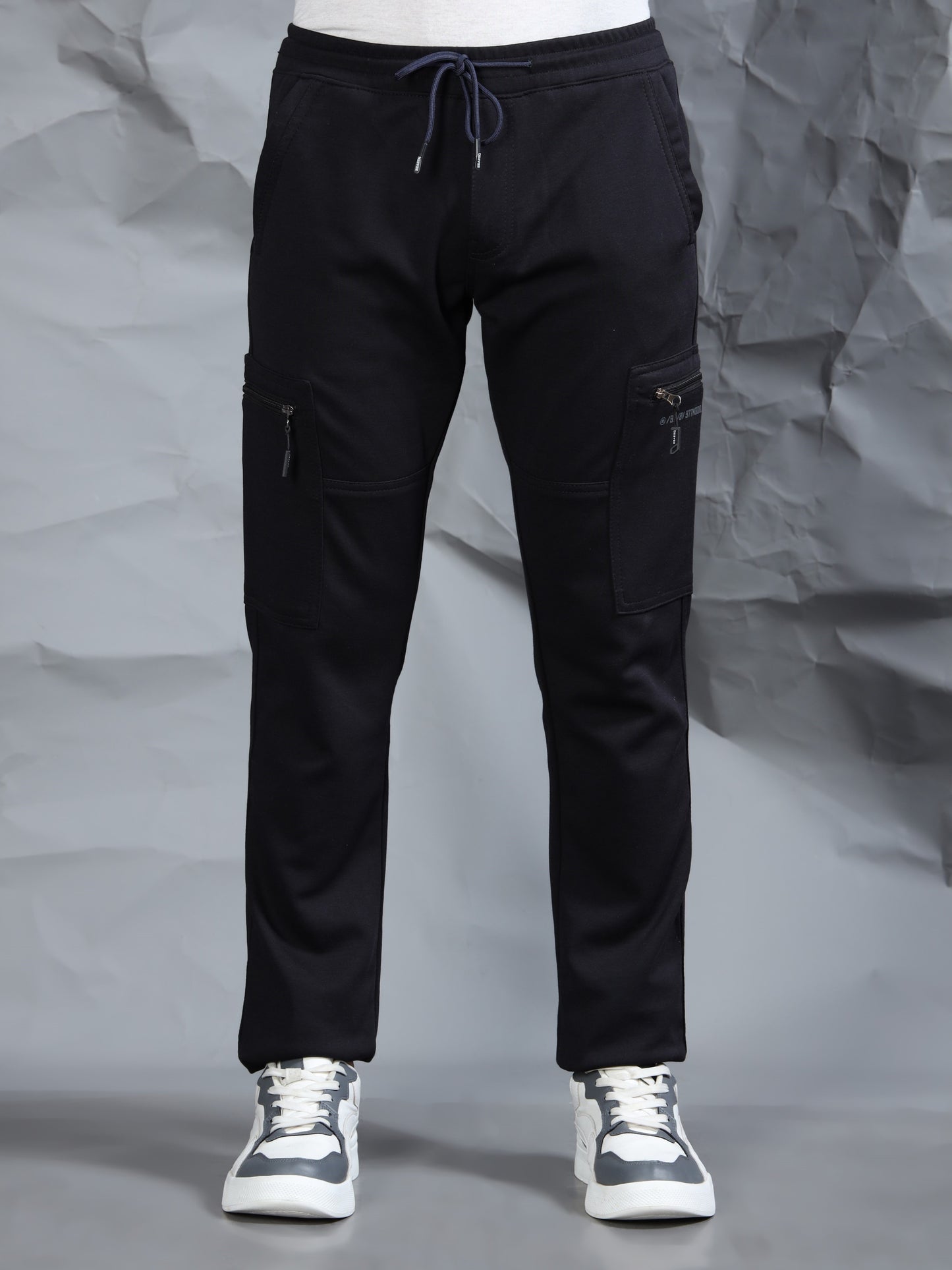 Stretchable Navy Track Pant