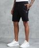 Solid Men Black Regular Shorts
