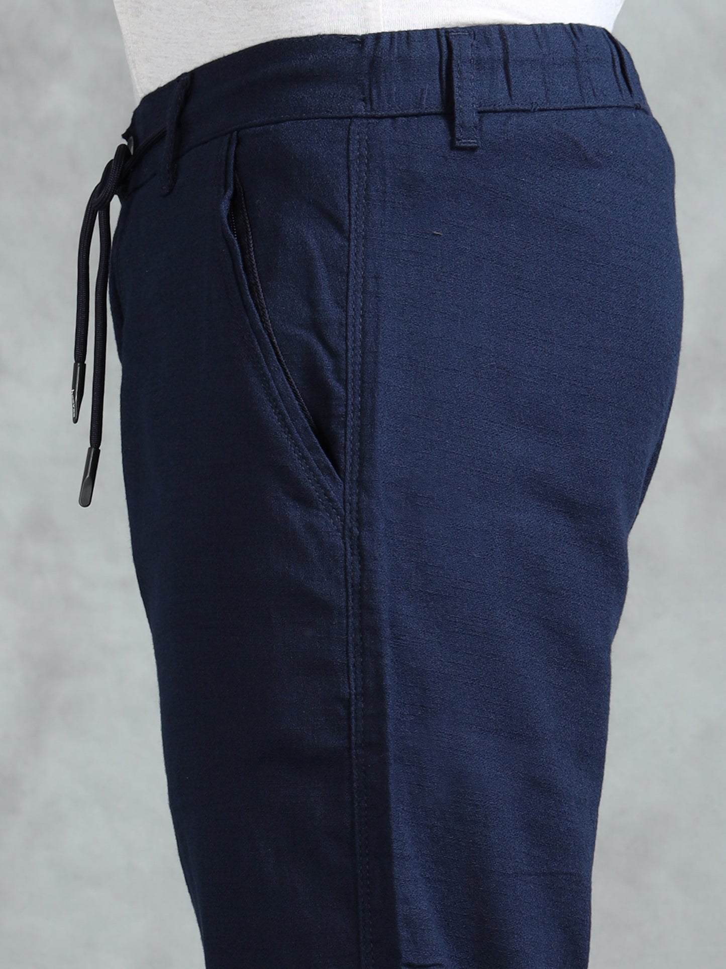 Navy 100% Cotton Solid Pyjama
