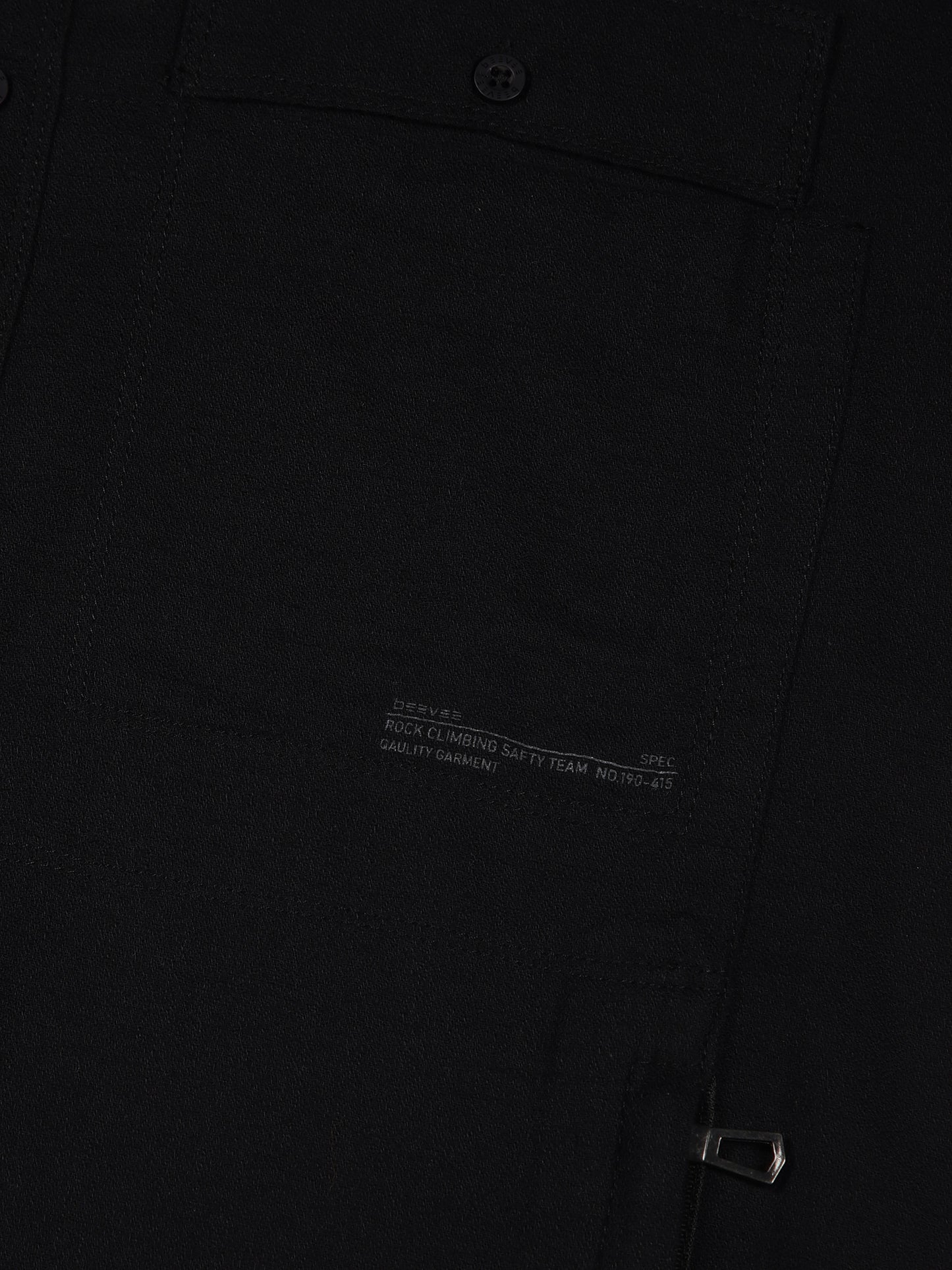 Multi Pocket Black Cargo Shirt
