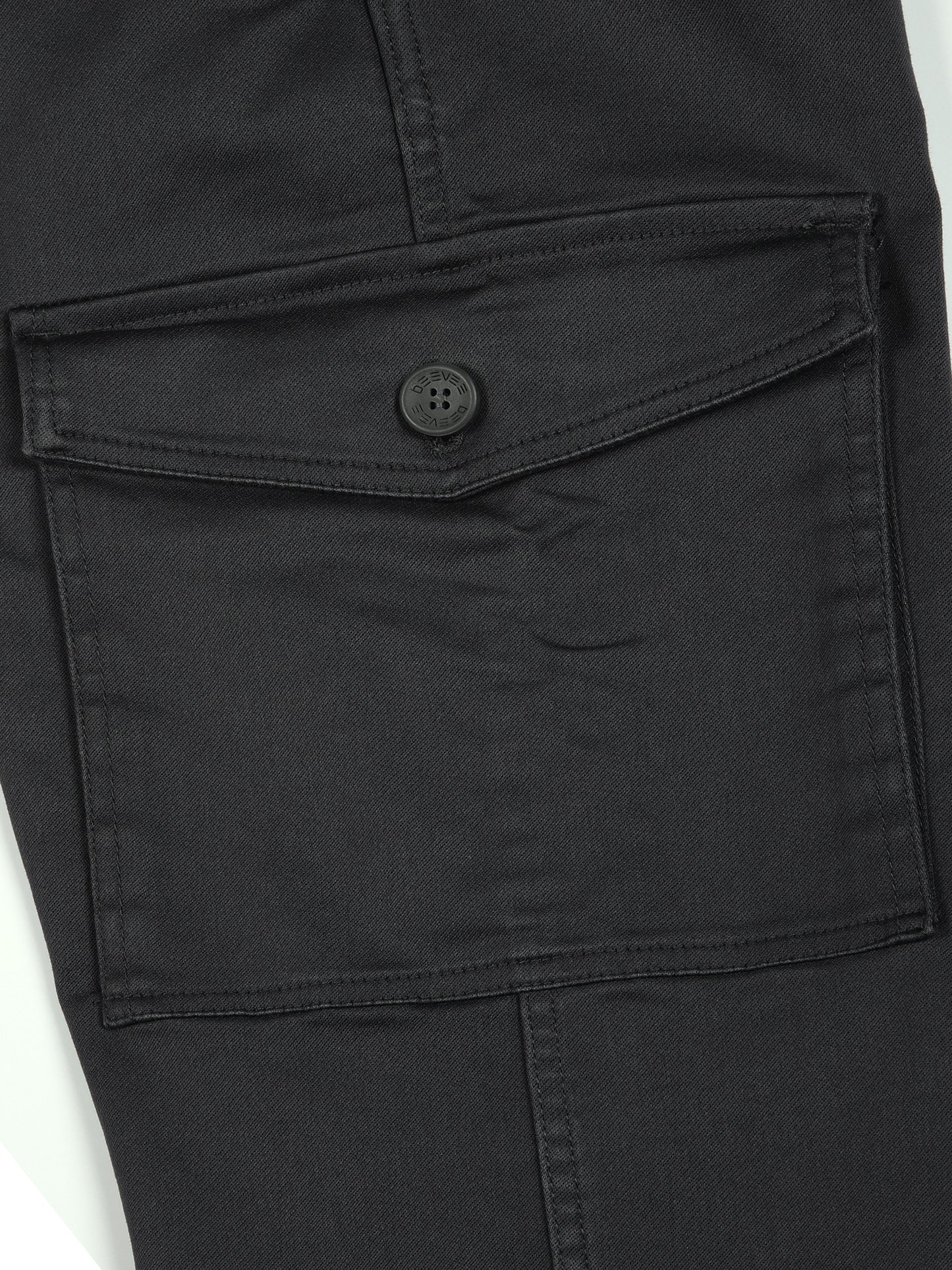 Multi Pocket Stretchable Grey Cargo