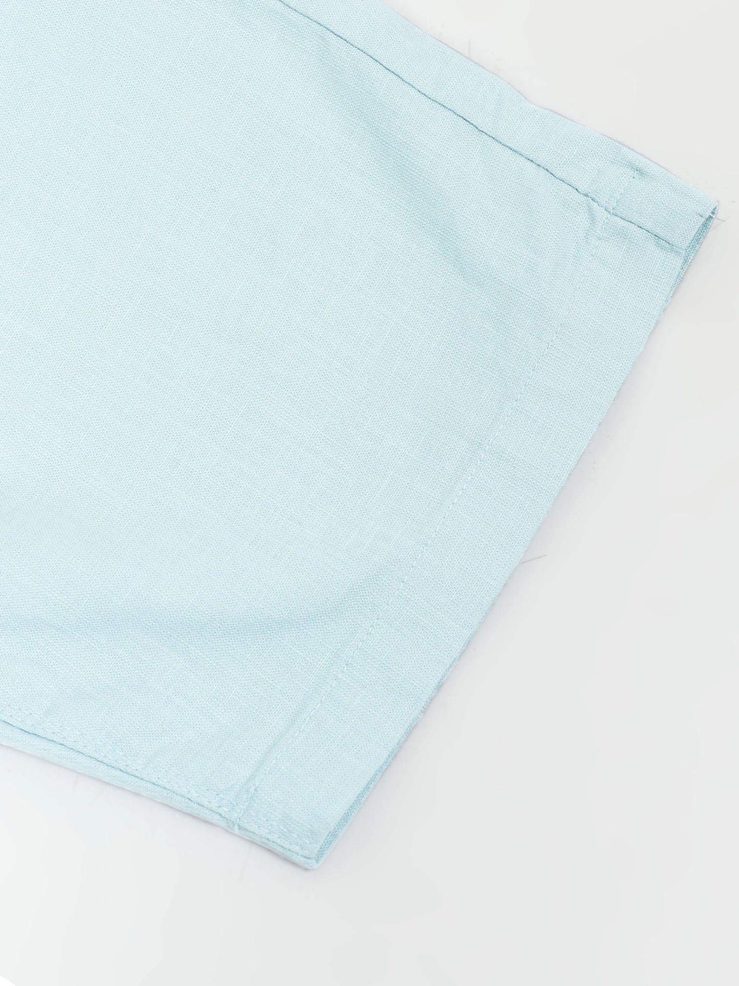 Sky Cotton Lycra Solid Shorts