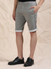 Cotton Lycra Light Grey Shorts