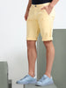 Light Yellow Cotton Lycra Shorts
