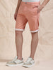 Cotton Lycra Peach Shorts