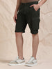 Solid Olive Cotton Shorts