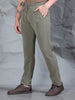 Waffle Structured Light Olive Track Pant