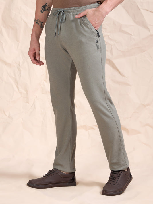 Stretchable Light Olive Track Pant