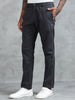 Grey Cotton Lycra Solid Pyjama