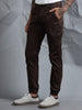 Cotton Lycra Coffee   Cargo Pants with 7 Pockets