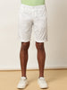 Zip Pocket Elasticated Stretchable White Shorts