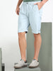 Sky Cotton Lycra Solid Shorts